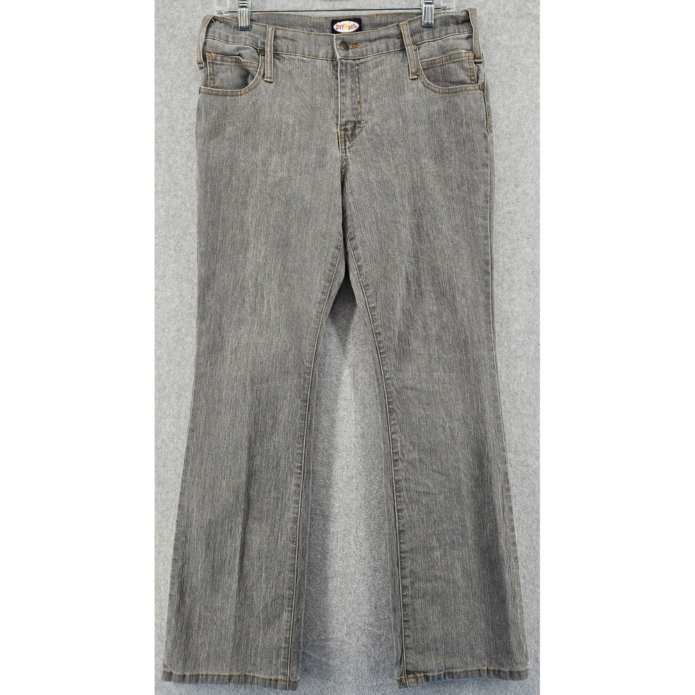 Vtg Y2K‎ Zoey Beth Flare Jeans Womens 9/10 Gray Denim Mid Rise Bootcut 31x29.5"